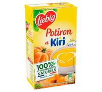 LIEBIG - Délice Velouté Potiron et Kiri, Saveur Onctueuse et Gourmande (Brique 1L) - Lot de 4 - vendu par Lot