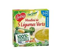 Liebig Mouliné de 5 légumes verts - Les 2 briques de 30 cl