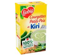 LIEBIG - Soupe Courgettes Petits Pois et Fromage Kiri au Panais et Crème - la brique de 1L - Le Lot De 4