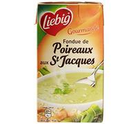 Liebig Soupe Fondue de Poireaux aux Saint-Jacques Brique de 1L - Lot de 4