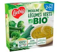 LIEBIG - Soupe Mouliné de Légumes Verts Bio Courgette Brocoli et Épinard - les 2 briques de 30cl - Le Lot De 4