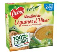 LIEBIG - Soupe Mouliné Pommes de Terre Poireaux Lentilles et Chou Vert - les 2 briques de 30cl - Le Lot De 4