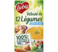 Liebig Soupe veloute 12 legumes faible en sel - La brique de 1 l