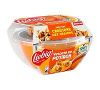 LIEBIG - Soupe Velouté de Potiron avec Croûtons aux Graines Lin et Sésame - le pot de 320g - Le Lot De 4
