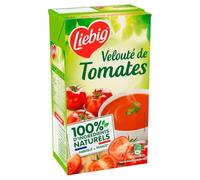 LIEBIG - Soupe Velouté de Tomates au Beurre Arôme de Poivre et de Thym - la brique de 1L - Le Lot De 4