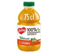 LIEBIG - Soupe Velouté Gourmande aux 5 Légumes, Texture Onctueuse et Saveurs Authentiques (75cL) - Le lot de 4
