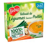 LIEBIG - Soupe Velouté Pomme de Terre Carotte Oignon Chou-Fleur et Ail - les 2 briques de 30cl - Le Lot De 4