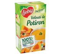 LIEBIG - Soupe Velouté Réconfortante Potiron, Oignon & Pomme de Terre, Texture Onctueuse (Brique 1L) - Lot de 4 - vendu par Lot