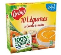 LIEBIG - Velouté 10 Légumes À La Crème Fraiche 2X30Cl - Lot De 4 - livraison offerte
