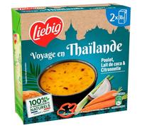 LIEBIG - Velouté Exotique Poulet & Coco, Douceur Citronnelle pour Réconfort Saveur (2x30cL) - Lot de 3 - vendu par Lot