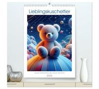 Lieblingskuscheltier - Wenn Kinderträume wahr werden (hochwertiger Premium Wandkalender 2026 DIN A2 hoch), Kunstdruck in Hochglanz: Man trägt es immer ... und im Herzen, unser Lieblingskuscheltier