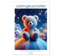 Lieblingskuscheltier - Wenn Kinderträume wahr werden (Wandkalender 2026 DIN A2 hoch), CALVENDO Monatskalender: Man trägt es immer mit sich rum, im Kopf und im Herzen, unser Lieblingskuscheltier