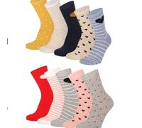 Lieblingsstrumpf24 Lot de 10 paires de chaussettes en coton pour enfant - Multicolore - One Size