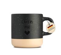LIEBTASTISCH - Chefin mit Herz - Faïence - 360 ml - Passe au lave-vaisselle - Comme remerciement - Appréciation - Cadeau d'adieu - Retraite - Anniversaire