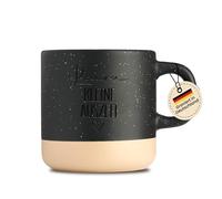 LIEBTASTISCH - Tasse en faïence - Gravure - Petite pause - Personnalisable comme cadeau d'adieu pour enseignante, éducatrice, sage-femme - ami, sœur avec nom - Noir