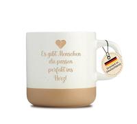 LIEBTASTISCH - Tasse gravée - Il y a des gens qui s'adaptent parfaitement au cœur - 360 ml - Passe au lave-vaisselle - Tasse à café - Cadeau pour petite amie, femme, famille - Pour les personnes