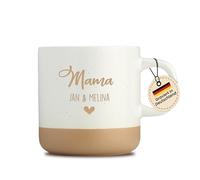 LIEBTASTISCH - Tasse personnalisée avec enfants - Nom au choix - Tasse à café pour la fête des mères - Passe au lave-vaisselle - Tasse en céramique - Anniversaire - Noël