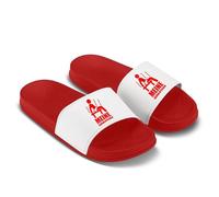 LIEBTASTISCH Tongs de bain avec inscription en allemand « Meine Saunala » - Pantoufles de sauna amusantes en bleu - Sandales de sauna antidérapantes pour hommes et femmes - Cadeau pour les fans de