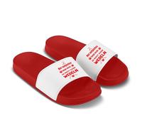 LIEBTASTISCH Tongs de bain avec inscription en allemand « Nur aufgießen langt nicht du musst schon wedeln » - Sandales de sauna amusantes pour hommes et femmes - Cadeau pour les maîtres de sauna et