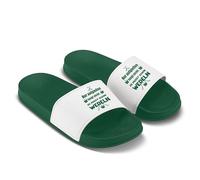 LIEBTASTISCH Tongs de bain avec inscription en allemand « Nur aufgießen langt nicht du musst schon wedeln » - Sandales de sauna amusantes pour hommes et femmes - Cadeau pour les maîtres de sauna et