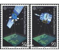 Liechtenstein 1011-1012 (complète.Edition.) oblitéré 1991 Commerce en Europe (Timbres pour Les collectionneurs) L´Espace