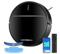 Liectroux aspirateur robot m7s pro nettoyeur et laveur, app wifi, navigation cartographique, aspiration 3kpa,batterie 4400mah G