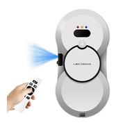 LIECTROUX HCR-10 Robot Laveur Vitre Electrique, Pulvérisation d'eau ultrasonique, routage AI, Moteur sans balais, réservoir d'eau 30ml (Blanc)