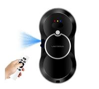 LIECTROUX HCR-10 Robot Laveur Vitre Electrique, Pulvérisation d'eau ultrasonique, routage AI, Moteur sans balais, réservoir d'eau 30ml (Noir)