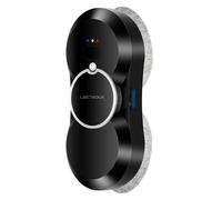 Liectroux HCR-10 - Robot nettoyeur de vitres réservoir d'eau de 30 ml, pulvérisation d'eau par ultrasons aspiration de 2800 Pa corps ultra-fin de 6,8 cm - Noir