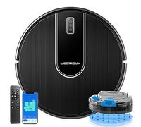 LIECTROUX Robot aspirateur N7S-U, nettoyage sec et humide, Smart Mapping, application WiFi, 4 KPa d'aspiration, moteur sans balais, Alexa et Google Assistant