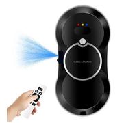 LIECTROUX Robot Lave Vitre HCR-10 Noir - 2800 Pa - Réservoir 30ml - Nettoyage auto - Robot laveur de vitres intelligent autonome
