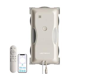LIECTROUX Robot Laveur de vitres G8, Haute Vitesse, pulvérisation d’Eau bidirectionnelle, Nettoyeur de vitres Ultra-Fin, Lave-vitre électrique, Nettoyage à Sec et Humide