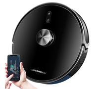 Liectroux X6 Aspirateur robot, aspiration 6 500 Pa, navigation laser LDS, réservoir d'eau 235 ml, poubelle 400 ml, 5 cartes enregistrées, batterie 2 600 mAh, application/commande vocale