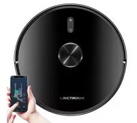 LIECTROUX X6 Aspirateur Robot Laveur, 6500Pa d'aspiration, Navigation Laser LiDAR, Combo Sec et Humide, Controle APP, Evitement Intelligent des Objets, Nettoyage de Moquette Turbo Boosting