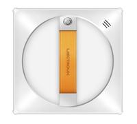 Liectroux YW710 Robot nettoyeur de vitres, double jet d'eau, aspiration 2500 Pa, faible bruit, roue de guidage 360°, télécommande et contrôle par application, blanc