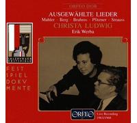 Lieder De Mahler, Berg, Brahms, Pfitzner & Strauss Ludwig, Mezzo & Werba, Piano
