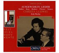 Lieder De Mahler, Berg, Brahms, Pfitzner & Strauss Ludwig, Mezzo & Werba, Piano