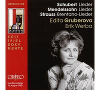 Lieder de Schubert Mendelssohn et Strauss