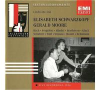 Liederabend : Bach, Pergolese, Haendel, Gluck, Schubert, Wolf Schwarzkopf, Sop. & Moore, Piano