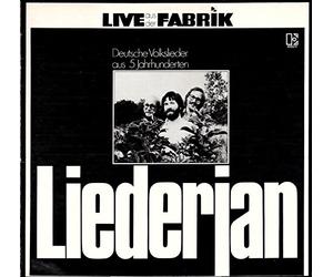 Liederjan - Liederjan / Live aus der Fabrik / Deutsche Volkslieder aus 5 Jahrhunderten / 1976 / Bildhülle mit ORIGINAL Text-Beilage und ORIGINAL Firmen Werbe-Innenhülle / Elektra # ELK 52 042 / 52042 / Deutsche Pressung / 12 Zoll Vinyl Langspiel-Schallplatte /