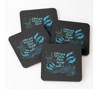 Liège Sous-Verres En Bois Quand On Ne Peut Pas Déjouer Les Pronostics, On Change De Jeu. Kaz Brekker. Six Of Crows. 9,5 Cm Lot De 4 Pour Boissons Café Table