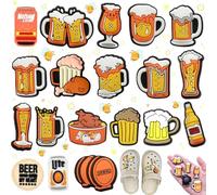 Liekadijiae 19 Pièces Charmes Chaussure PVC, Pins pour Crocs, Breloques de Chaussures pour Le Sport, Charmes de Chaussures Dessin Animé pour Crocs Chaussures, Breloques Chaussures pour Cadeau Fête