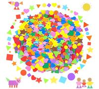 Liekadijiae 290 Pièces Formes Autocollantes en Mousse, Autocollants Colorés en Mousse, Gommettes Enfants en Mousse, Autocollants en Caoutchouc Mousse pour Enfants, pour Scrapbooking Loisirs Créatifs
