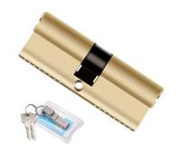 Liekadijiae Double Cylindre Profilé, Cylindre de Serrure Profilé 45/45, Serrure à Cylindre de Qualité Supérieure, Serrure à Barillet Européen pour Porte, Cylindre de Serrure 90 mm avec 8 Clés