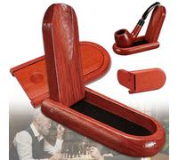 Liekadijiae Support de pipe en bois, pliable support de pipe à tabac | affichage de pipe à tabac, pour sifflet extérieur,sifflet de lecture,sifflet gandalf et ainsi de suite,cadeau papa et papy