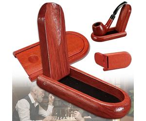 Liekadijiae Support de pipe en bois, pliable support de pipe à tabac | affichage de pipe à tabac, pour sifflet extérieur,sifflet de lecture,sifflet gandalf et ainsi de suite,cadeau papa et papy
