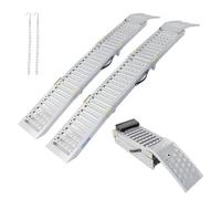 Liekumm Lot de 2 rampes pliantes, capacité de 500 kg pour moto, rampe en acier 200 x 25 cm pour remorque, ATV, UTV, voiture, capacité de 1600 kg pour vidange d'huile et réparation