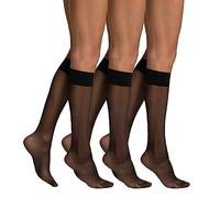 LIEMI ✅ Pompea Mi Bas Chaussettes Montantes IDEALE 20 DEN Taille Unique Noir 6 Paires