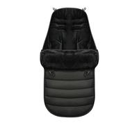 Liemuao Chanceliere Universelle pour Poussette, Chancelière Cosy/Siège Auto pour Harnais 3 et 5 Points, Housse de Pied Hiver Chaud, Couverture Amovible Étanche Sac de Couchage Bébé (Noir)