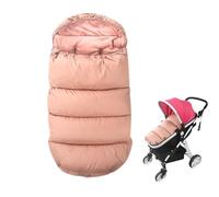 Liemuao Chanceliere Universelle Poussette, Imperméable Chaud Peluche Couverture avec Fermeture Éclair Sac De Couchage Enfant Chancelière Cosy/Siège Auto pour Harnais 3 et 5 Points, 0-36 Mois (Rose)
